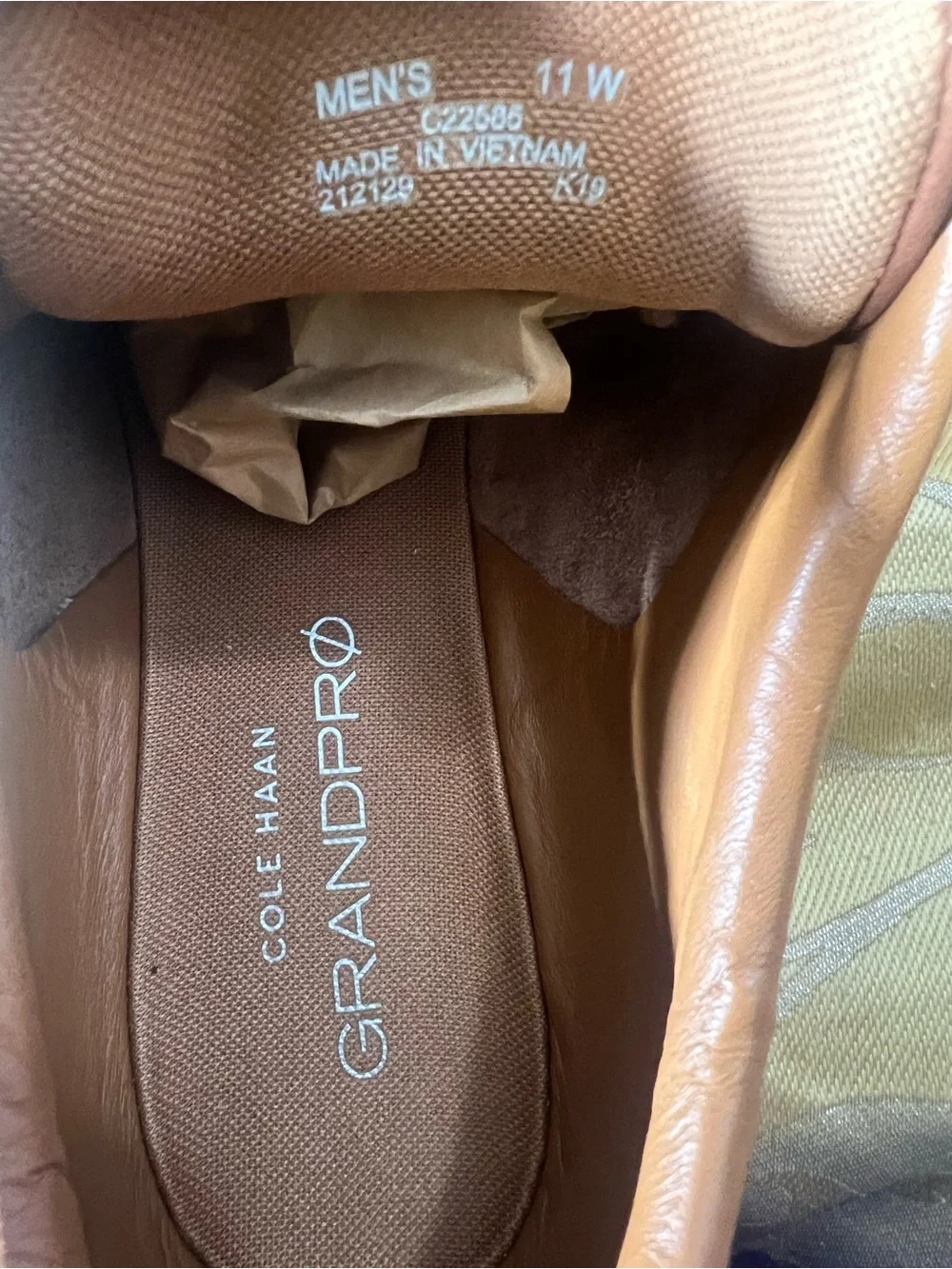 Cole Haan GRANDPRO Tennis Sneaker Woodbury Leather Mens 11 Wide 11W